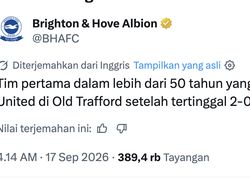 Kena Comeback Brighton, MU Jadi Olok-olokan