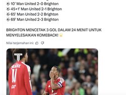 Kena Comeback Brighton, MU Jadi Olok-olokan