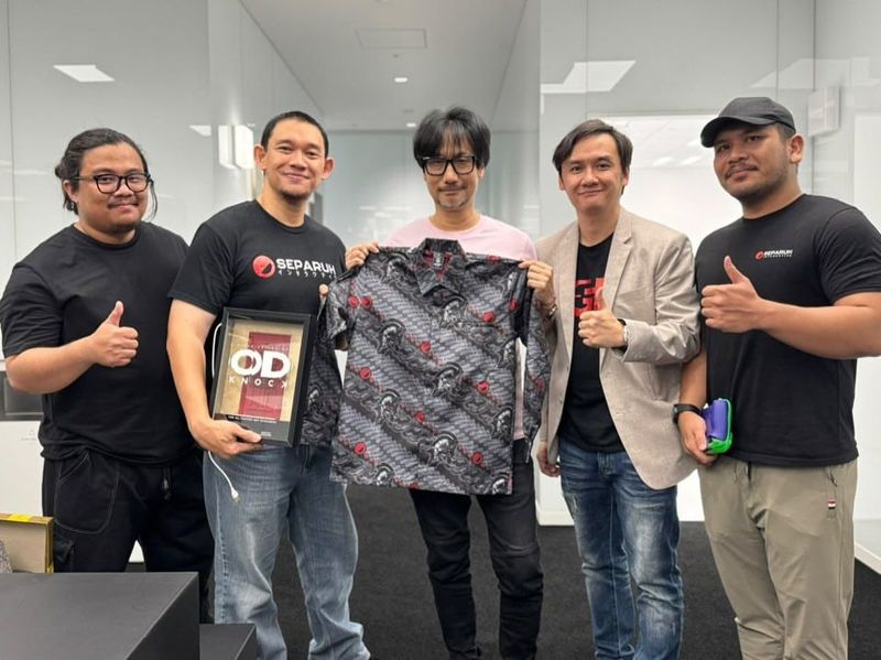 Pertemuan developer Indonesia Separuh Interactive dengan Hideo Kojima di Jepang