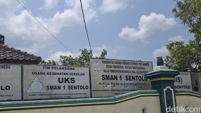 SMAN 1 Sentolo Kulon Progo.Foto diambil Kamis (17/9/2026).
