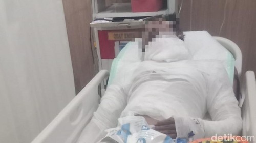 GS, sopir truk yang dibakar bos gara-gara persoalan uang setoran di Karangasem, Bali, Jumat (18/9/2026).