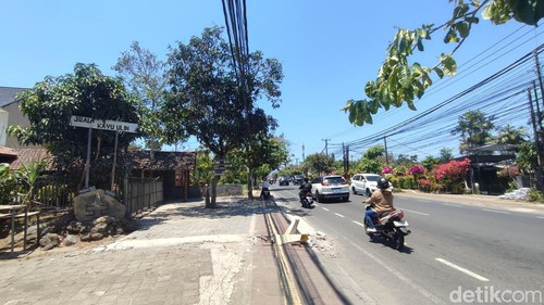 Jalan Hang Tuah, Denpasar pada Jumat (18/9/2026). (Ahmad Firizqi Irwan/detikBali)
