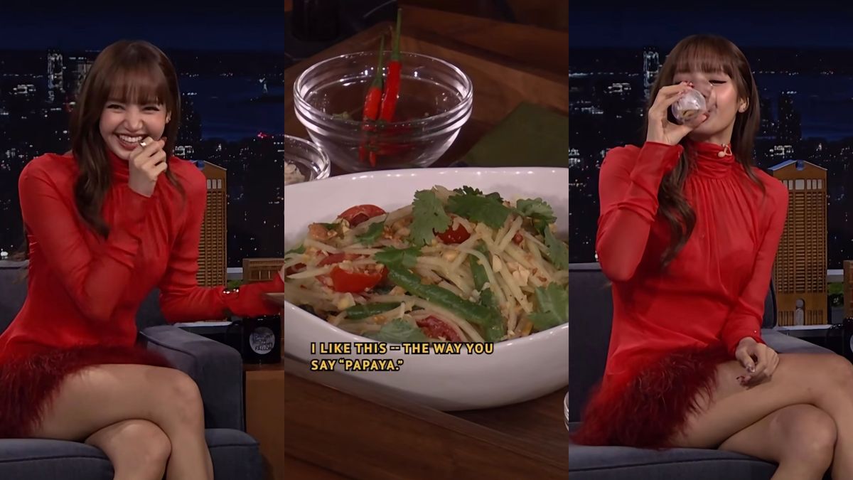 Lisa BLACKPINK Kenalkan Som Tam hingga Bir Thailand ke Jimmy Fallon