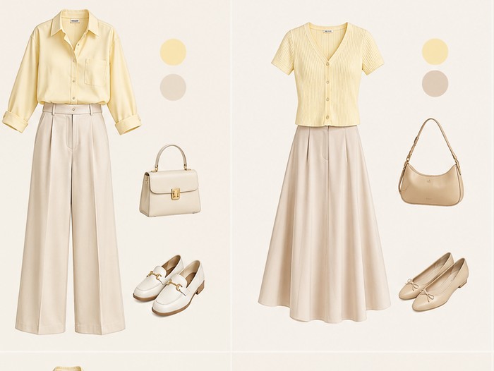 Padu Padan Baju Warna Butter Yellow