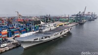 Spesifikasi Kapal Induk Pertama Indonesia yang Sudah Sandar di Jakarta