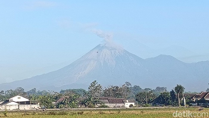 Situasi Gunung Semeru pada Jumat pagi usai mengalami 31 kali erupsi.