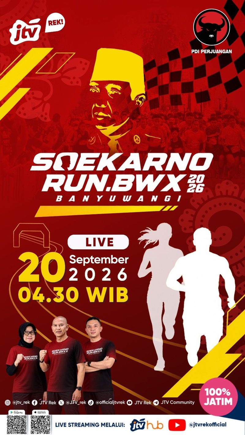 Soekarno Run BWX Banyuwangi Ajak Anak Muda Hidup Sehat