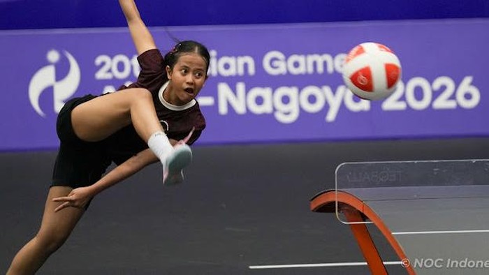Friday, 18 September 2026 - NOC - AG26 - TM - Teqball; Womens Singles Group B - Sumaya (INA) vs Dandal Kamar (LBN) (2-0), INA Win di Nagoya City Higashi Sport Center