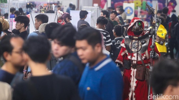 Suasana pameran Cosplay Verse di Indonesia Arena, Jakarta, Sabtu (19/9/2026).
