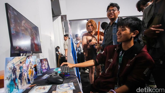 Suasana pameran Cosplay Verse di Indonesia Arena, Jakarta, Sabtu (19/9/2026).