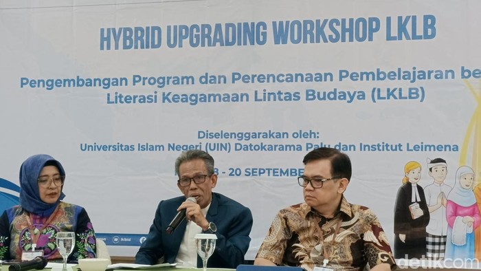 Hybrid Upgrading Workshop atau Lokakarya Literasi Keagamaan Lintas Budaya (LKLB) digelar Institut Leimena bersama Universitas Islam Negeri (UIN) Datokarama Palu.