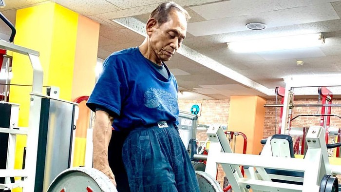 FOTO: Penampilan Kakek Jepang Usia 90 Tahun yang Menang Kompetisi Binaraga