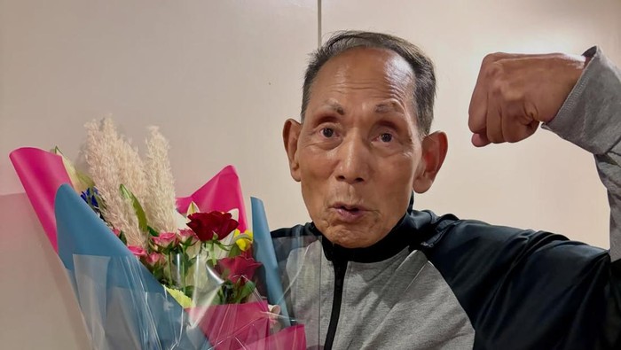 FOTO: Penampilan Kakek Jepang Usia 90 Tahun yang Menang Kompetisi Binaraga