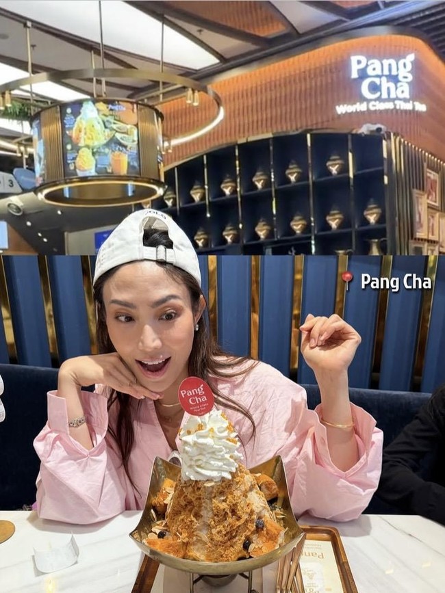 Ayu Dewi Kulineran di Bangkok, Cicip Omelet Kepiting hingga Thai Tea