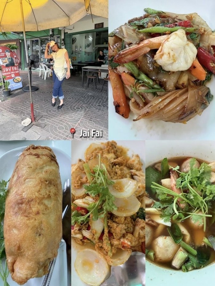 Ayu Dewi kulineran di Bangkok