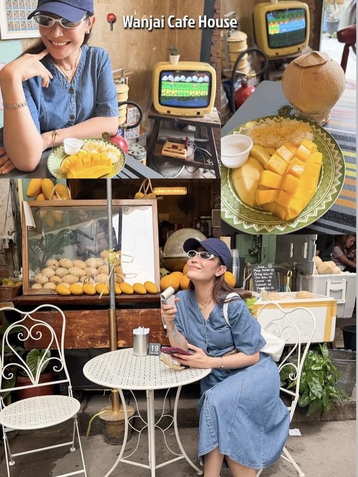 Ayu Dewi kulineran di Bangkok