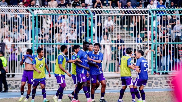 Laga PSGC Ciamis vs Sumsel United di Stadion Galuh, Ciamis.