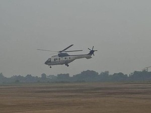 Pesawat Super Puma AS332L Bakal Bantu Jinakkan Karhutla di Kobar