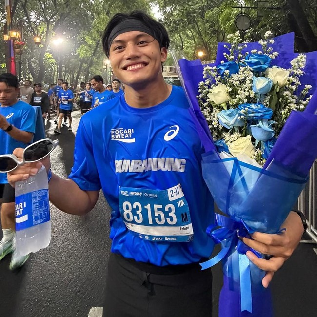 Tawa Rizky Febian Pertama Ikut Event Lari, Finish 10K