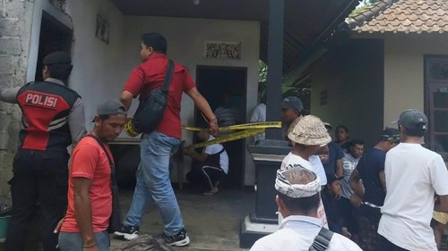 Suasana di rumah korban pembakaran di Desa Muncang, Kecamatan Selat, Karangasem, Bali, Jumat (18/9/2026). (Foto: Dok. Polres Karangasem)
