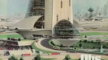 Iklan Otis Elevator Co. 1975. John Berkey Foto: Boredpanda