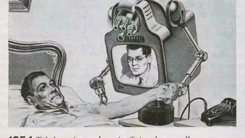 Konsep Teledoktoring. Majalah Sains dan Penemuan dalam Gambar, 1954 Foto: Boredpanda