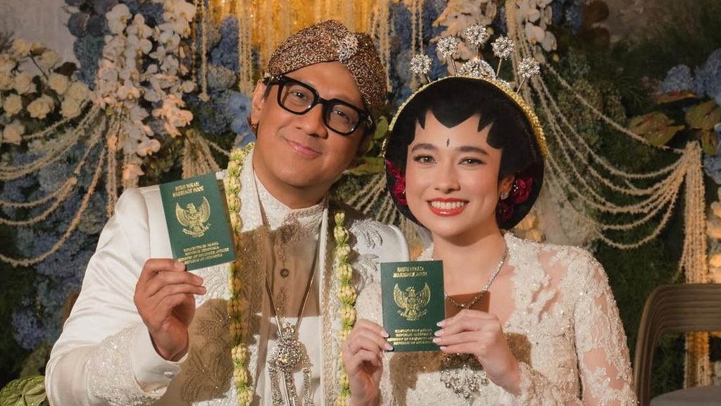 Potret Semringah Andre Taulany Nikahi Amanda Rigby: Asoy Deh Gaspol Beibeh!