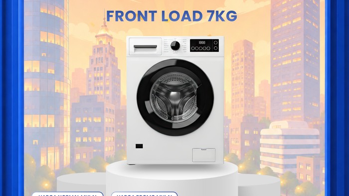 Belanja mesin cuci front load 7 kg di Transmart bisa lebih hemat nih, detikers. Produk ini dapat dibeli dengan harga yang sangat terjangkau, karena harganya didiskon hingga lebih dari 50%.
