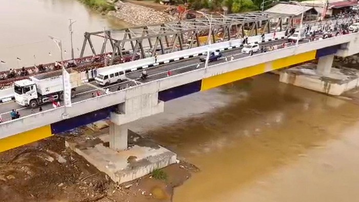 Jembatan Baru Kutablang yang telah beroperasi penuh. (Dok Kementerian PUPR)