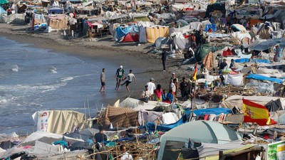 Menanti Tempat Berlindung, Migran Bertahan di Tenda Darurat Ceuta