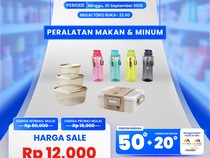 Alat Makan & Minum Banting Harga di Transmart Full Day Sale