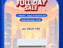 Transmart Full Day Sale Diskon AC Split 1PK, Harganya Jadi Murah