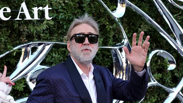 LOS ANGELES, CALIFORNIA - SEPTEMBER 19: Nicolas Cage attends the Lucas Museum of Narrative Art Opening Night on September 19, 2026 in Los Angeles, California. (Photo by Frazer Harrison/Getty Images)