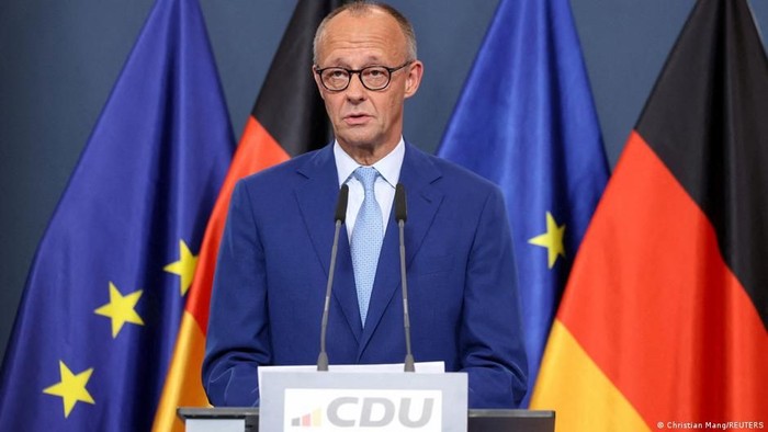 Kanselir Jerman Friedrich Merz menyebut hasil dua pemilu negara bagian itu sebagai bencana (Christian Mang/REUTERS)