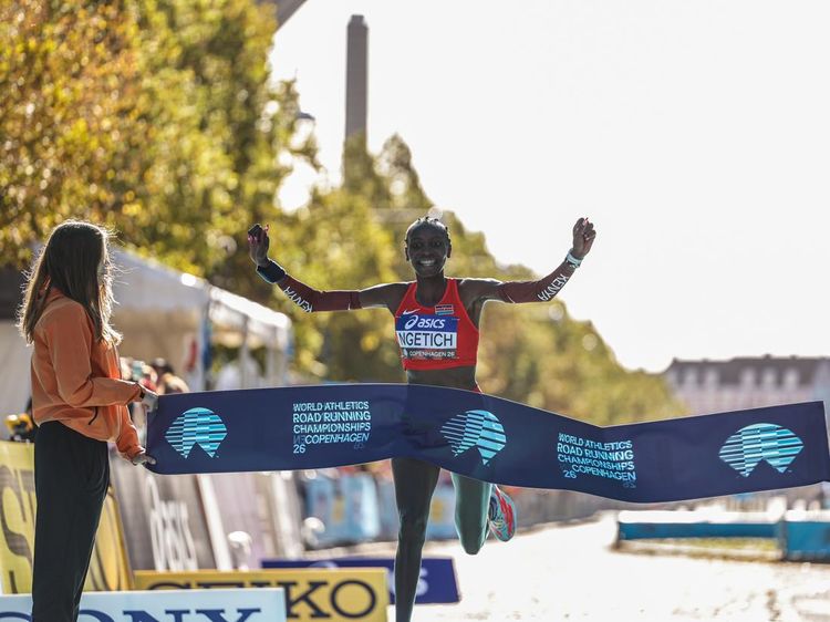 Agnes Ngetich Pecahkan Rekor Dunia Half Marathon