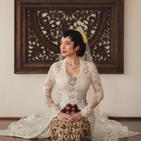 Amanda Rigby Tampil Pangling Pakai Kebaya Didiet Maulana Saat Menikah