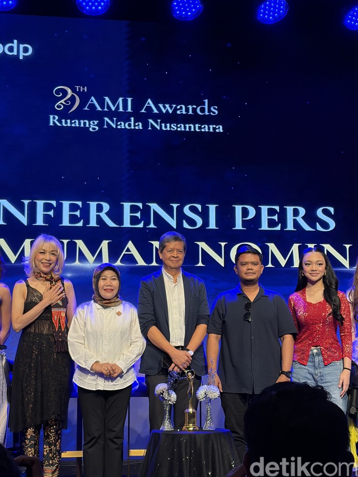 Pengumuman nominasi AMI Awards 2026 di kawasan Senayan, Jakarta, pada Senin (21/9/2026).