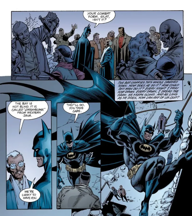 Batman Komik Batman yang tampilkan silat Cikalong.