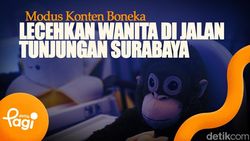 Video: Modus Konten Boneka Lecehkan Wanita di Jalan Tunjungan Surabaya