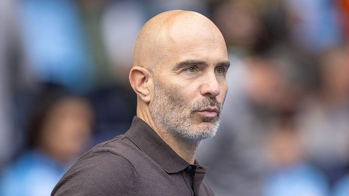 Manchester City manager Enzo Maresca during the Premier League match between Manchester City and Sunderland at the Etihad Stadium in Manchester, on September 20, 2026. (Photo by Mike Morese/MI News/NurPhoto via Getty Images)