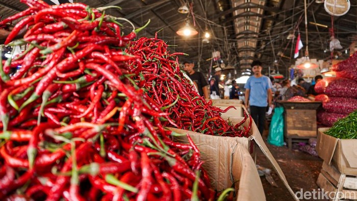 Harga cabai rawit merah di Pasar Induk Tanah Tinggi, Tangerang kini mencapai Rp70 ribu per kilogram, Senin (21/9/2026). Harga cabai di Pasar Induk Tanah Tinggi terpantau mengalami kenaikan pada perdagangan hari ini.
