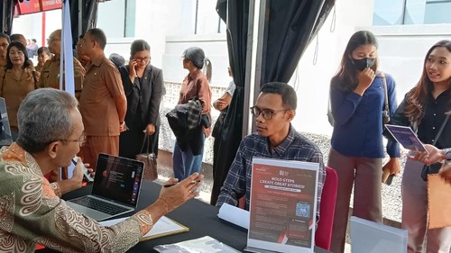 Keramaian para pemburu kerja di Mal Pelayanan Publik Gianyar, Senin (21/9/2026). (Dok Pemkab Gianyar).