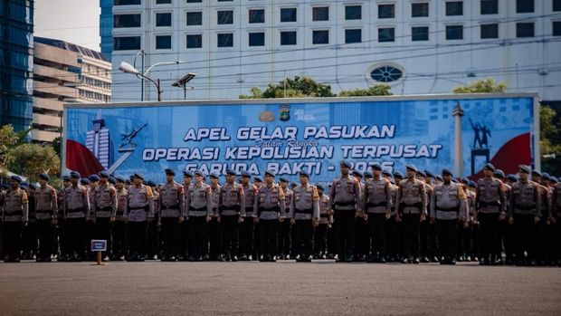 Polri menggelar apel pasukan pengamanan FIFA ASEAN Cup 2026