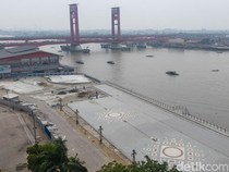 Pelataran Benteng Kuto Besak Dipercantik, Revitalisasi Habiskan Rp9,9 Miliar