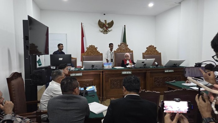 Sidang gugatan praperadilan Silmy Karim (Taufiq/detikcom)