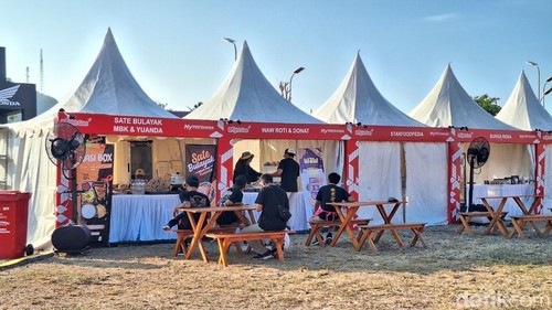 Suasana UMKM di perheletan MotoGP Mandalika 2025. Dok. Nathea Citra/detikBali