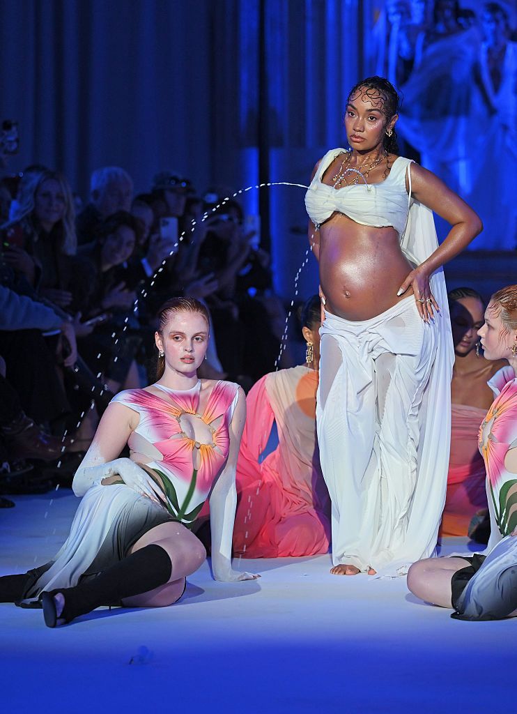 LONDON, ENGLAND - SEPTEMBER 21: Leigh-Anne Pinnock walks the runway at the Di Petsa show during London Fashion Week September 2026 on September 21, 2026 in London, England. (Photo by Jed Cullen/Dave Benett/Getty Images)