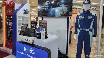 Di booth XL Axiata bisa membeli nomor cantik. Foto: Adi FR/detikINET
