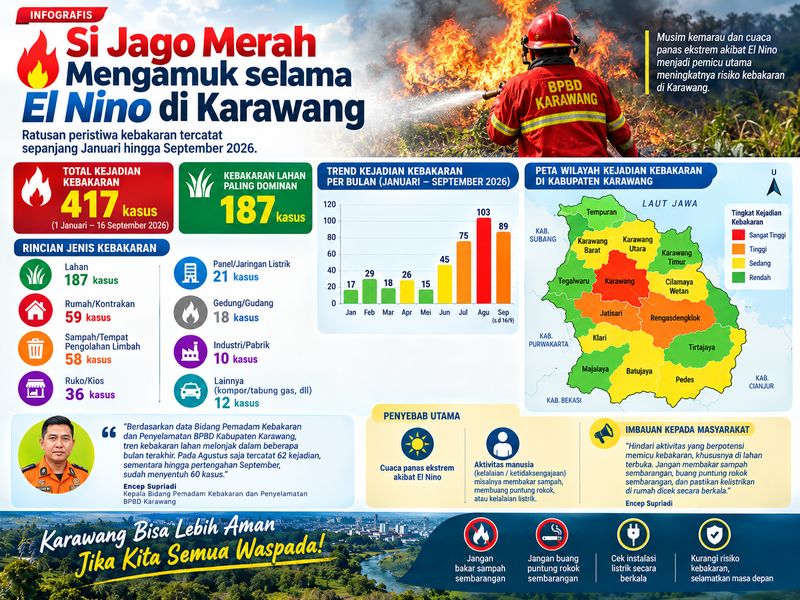 Infografis kebakaran di Karawang. Infografis kebakaran di Karawang.