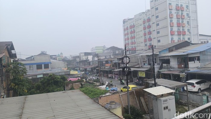 Kabut asap di Samarinda.